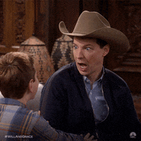 jack mcfarland gasp GIF by Will & Grace