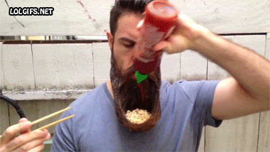 Hipster Eating GIF