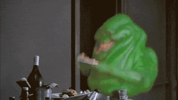 Hungry Ghostbusters GIF