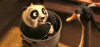 kung fu panda eating GIF