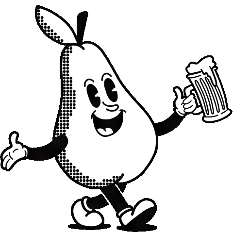 Beer Pear Sticker