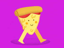 happy cheese pizza GIF
