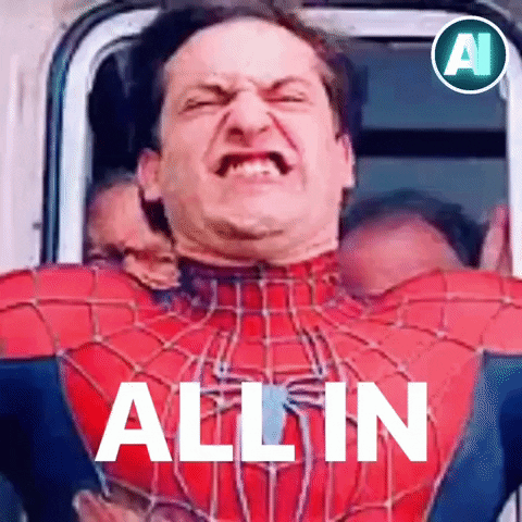 AllInSociety spiderman all in allin GIF