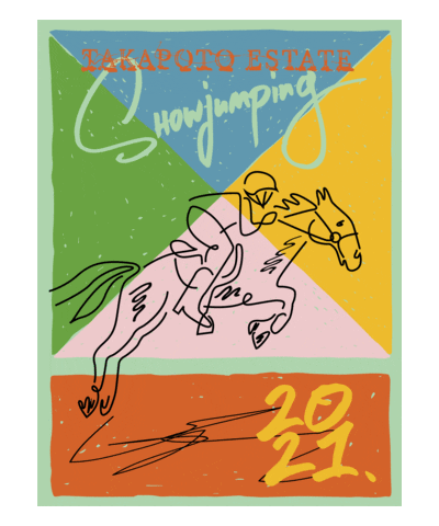 Takapoto Estate Showjumping Sticker