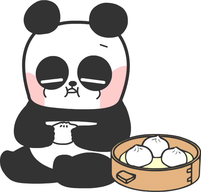 Panda Eat Sticker by Shiny bear for iOS & Android GIPHY