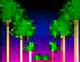 palm tree 1980s GIF