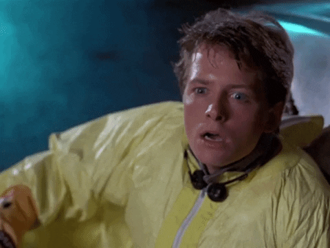 Michael J Fox Shock GIF by Back to the Future Trilogy