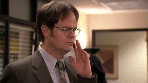 the office Dwight shaking his head in agreement with caption "It's True"