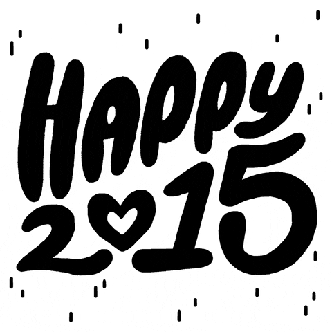happy new year lettering GIF by Hannah Nance