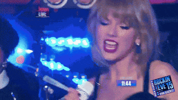 taylor swift nyre 2015 GIF by New Year's Rockin' Eve