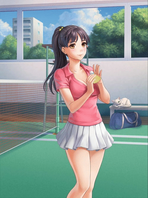 Anime Girl Playing Badminton  Anime Wallpapers 