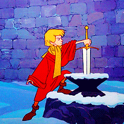 Image result for the sword in the stone gif