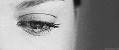 black&white eye GIF