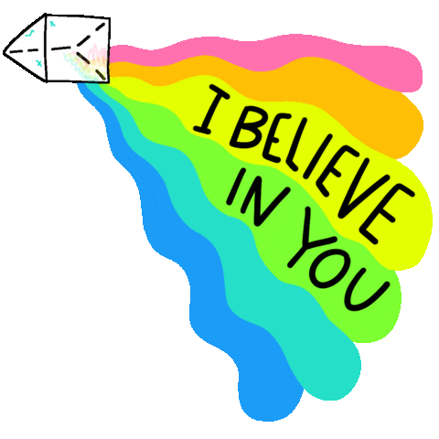 I Believe In You Sticker by Sarah The Palmer