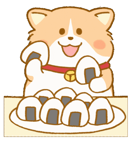 Corgi おにぎり Sticker