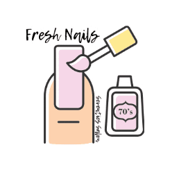 Seventies Salon Sticker