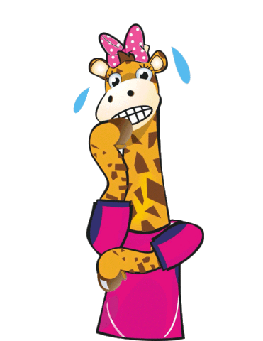 Giraffe Preocupada Sticker