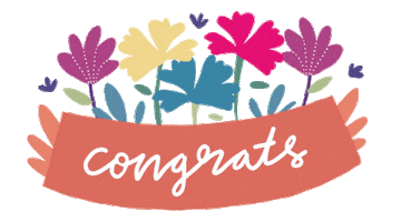 Celebration Flowers Sticker by Tiny Hello