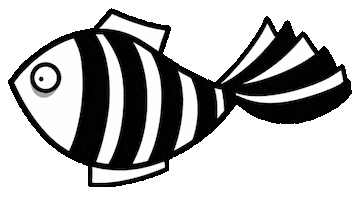 Ocean Fish Sticker by Debetekenaar