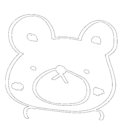 くま Aki Sticker by Illustrator.aki
