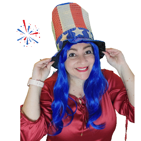 Usa Fireworks Sticker by Nanny Thaty