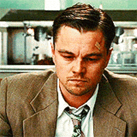 leonardo dicaprio closing eyes GIF
