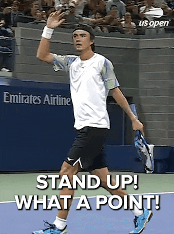 Stand Up Sport GIF by US Open