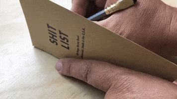 Shit List GIF