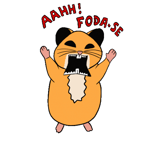 Hamster Foda-Se Sticker
