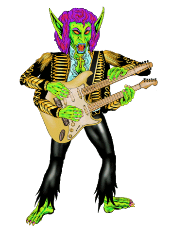 Rock Out Heavy Metal Sticker by HEY BEAUTIFUL JERK