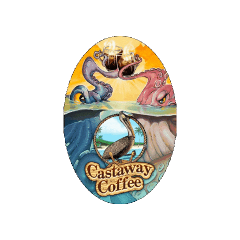 Castaway Coffee Sticker