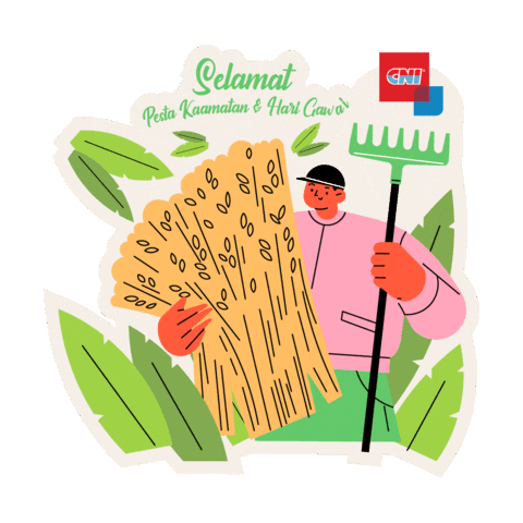 Harvest Gawai Sticker by CNI