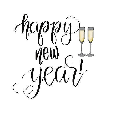Happy New Year Cheers Sticker
