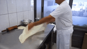 bakery tossing GIF by For 91 Days