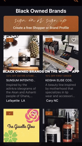 Shopsmall Blackowned GIF by The WoMi™ App