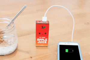 apple juice battery GIF by Photojojo
