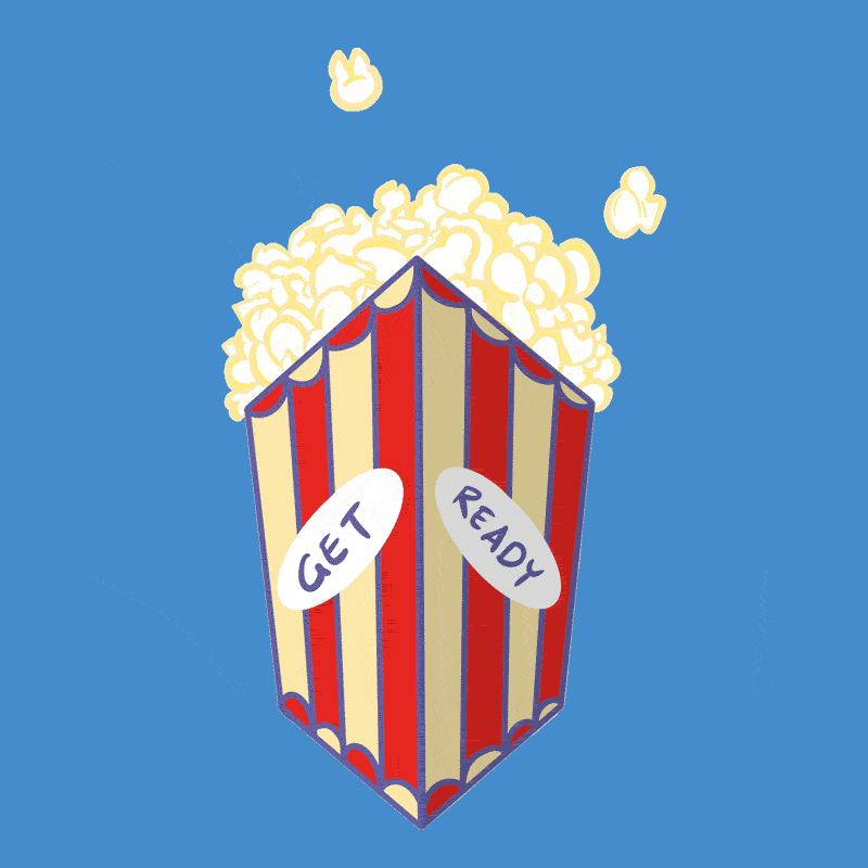 Get Ready Popcorn GIF by Hacklock