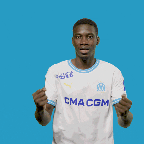 Happy Ismaila Sarr GIF by Olympique de Marseille