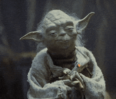 Star Wars Stoned Yoda GIF