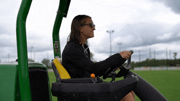 Lawn Mower Driving GIF by Racing Louisville FC