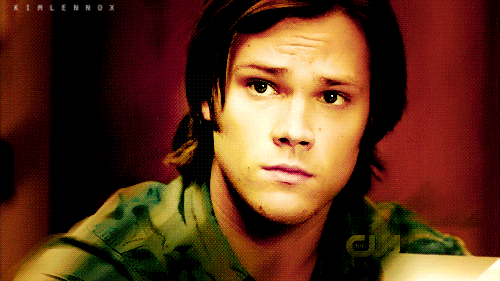 Sam Winchester Shrug GIF - Find & Share on GIPHY
