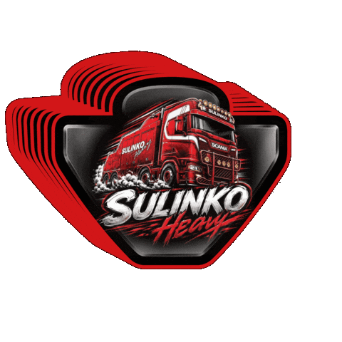 Scania Red Truck Sticker by TeamHeinrichs
