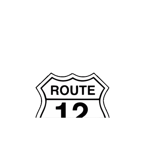 R12C Sticker by Route 12 Cafe
