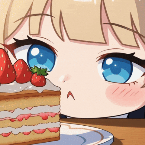 Strawberry Cake GIF