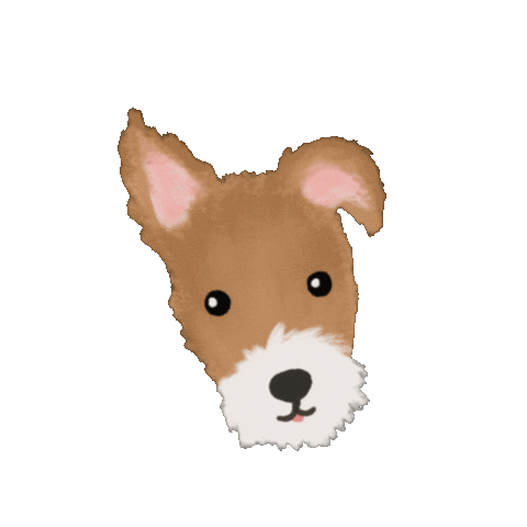 Blinking Wire Fox Terrier Sticker