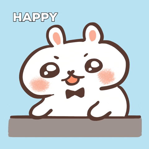 Happy Bunny GIF - Find & Share on GIPHY
