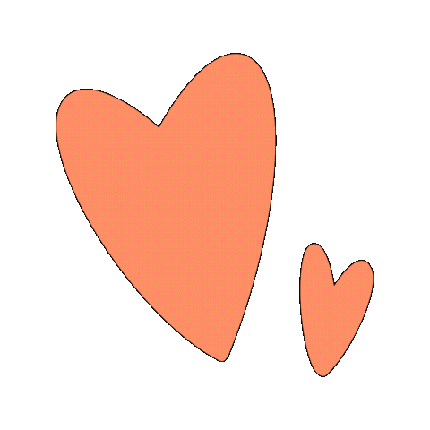 Heart Orangeheart Sticker