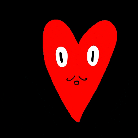 mkriak love heart wow red GIF
