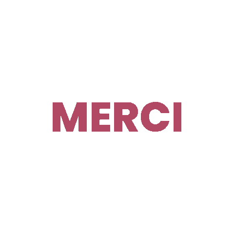 Merci Sticker by Sandra Le Coq