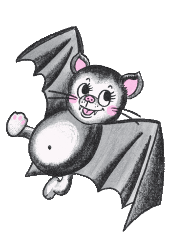 Halloween Bat Sticker by Florence